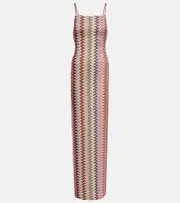 [Missoni] Missoni Zigzag Lurex® maxi dress UK 16 multicoloured