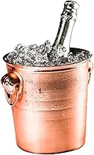 PEPLAYTAL Stainless Steel Thick Ice Bucket with Tiger Head Handle Beverage Ice Bucket for Parties Bars Ktv Restaurants Stylish Design for Chilling Beer and Wine