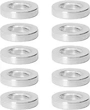 Zhooooonglf 10Pcs M6 Aluminum Spacers, Metal Spacer Aluminum Round 6.2mm ID x 12mm OD x3mm L Thickness Screw Standoff for M6 Screw Bolts Silver