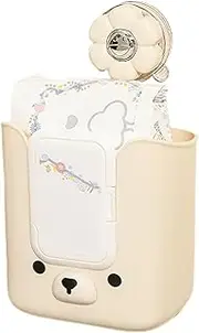 Suction Cup Bathroom Shelf,Wall Mounted Basket - Wall-Mounted Wet Wipes Drawer Multi-Functional Suction Cup Storage Rack for Apartment Vanity Home Kitchen