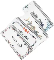 FRCOLOR Weekly/monthly Planner Set Memo Planner Dotted Notebook 4pcs Weekly Compact Notebook