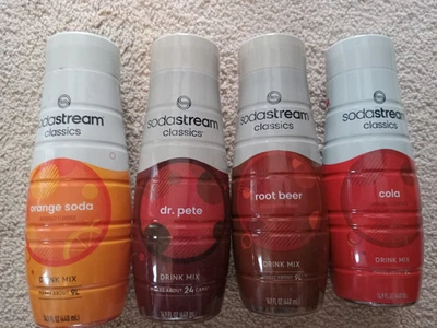 4 Pack x 14.9 Oz. Soda Stream Classics Drink Mix Exp. 11/29/25--FREE SHIPPING!