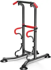 Dip Stand Power Tower Workout Pull Up Home Gym Fitness Strength Training Equipment Height Adjustable, Maximum Load 150kg/330lb