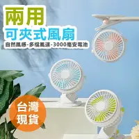 在飛比找樂天市場購物網優惠-[台灣出貨] 兩用可夾式風扇 嬰兒車風扇 娃娃車風扇 桌面式