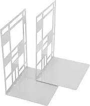 WEKAMOS 2Pcs Decorative Book Holders for Shelves Sturdy Book Stand Unique File Organizer for Home Office Library for Tidy Spaces