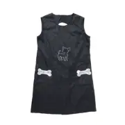 Dog Grooming Apron Black Apron With 2 Pockets Workwear