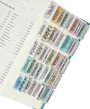 Mr. Pen- Bible Tabs, 75 Tabs, Laminated, Bible Journaling Supplies, Bible Tabs Old and New Testament, Bible Tabs for Women, Bible Tabs for Journaling Bible, Bible Book Tabs …