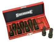 Sidchrome METRIC IN-HEX IMPACT SOCKET SET XS4H09MT 9Pcs 1/2” Drive *Aust Brand