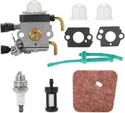 CMCP Carburetor Kit with A F Line Gasket Carb Fit For S FS55 FS55R FS55RC KM55 HL45KM55R FS38 String Weed Eater(1 set A)