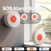 Tuya ZigBee SOS Button Sensor Alarm Elderly Children Life App Remote Control A