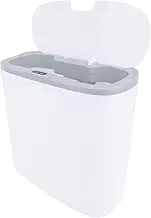 Motion Sensor Trash Can, 14L Automatic Touchless Garbage Can with Lid, Waterproof Smart Plastic Slim Wastebasket, Bathroom Trash Can, Trash Bin for Bedroom, Living Room, Office