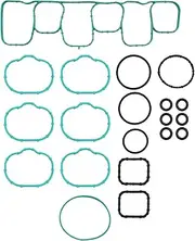 Lower and Upper Intake Manifold Gasket Set Compatible with Ford Edge Flex Fusion Taurus X 3.5L Lincoln MKS MKT 3.7L MKX MKZ 3.5L Mazda 6 CX-9 Mercury Sable 3.5L MS Replace 97118 AMS11821