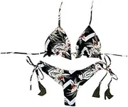[JDKAL] Bandage Bikini Set Push-up Brazilian Swimwear Beachwear Swimsuit S A