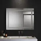 ELEGANT LED Mirrors With Lights Bathroom Anti-fog with Bluetooth Speaker 90x70cm