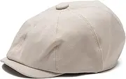[ANMUR] Peaked Newsboy Hats for Men Retro Casual Octagonal Hat Fashion Street Forward Baseball Cap (Color : Beige, Size : One Size)