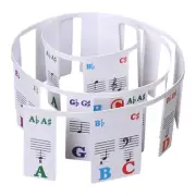 Piano Notes Guide for Beginner,Removable Piano Keyboard Note Labels(61/88-Key)