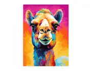 Camel Modern Art Canvas Print