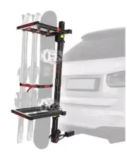 Tyger Auto TG-RK1B707B Folding Hitch-Mounted Ski/Snowboard Rack Fits 2" or 1.25"