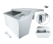 Pactrade Marine Kayak Boat White Storage Bin 22 Lure Slots Gunwale Fillet Table