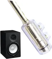 Gold Plated Speaker Plugs | Gold-Plated Copper Speaker Wire Connector | Good Conductivity Stable Plug Unplug Audio Speaker Plugs for Home Sound Systems
