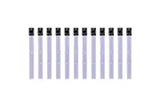 2x 6pc Colourhide 30cm Bindermate Ruler Bookmark For Ring Binder Files Purple