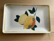 Threshold Lemon Pattern Serving Tray Bamboo Melamine