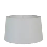XL Drum Lamp Shade (18x16x10.5 H) - Textured Ivory - Linen Lamp Shade - ELSZ1816105IVEU