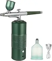 Mini Airbrush Spray Kit Rechargeable Handheld Airbrush Compressor for Makeup Nail Art Tattoo Paint Fine Mist Hydration Tool with Comfortable Grip and Power Indicator
