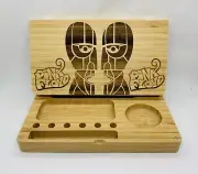 Pink Floyd division bell laser engraved magnet back flip style rolling tray gift