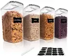 Vtopmart Cereal Storage Container Set, BPA Free Plastic Airtight Food Storage Co