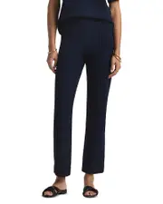 St. John Mixed Gauge Rib Knit Pants