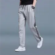 Sweatpants Men's Pants Large Size Loose Casual Student Sweatpants Men's Straight Pants Long Pants grey L