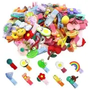 60 Pieces Baby Girls Hair Clips Cute Animal Fruit Flower Pattern Fully Ribbon