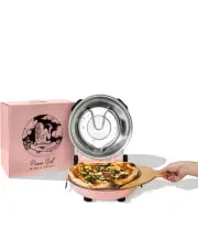 Crispy Crust Pizza Oven by (Cream) Electric Pizza Oven Indoor Portable, 12 In