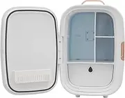 11.5x10x17in Mini Beauty Fridge for Comestic Storage, 12L Skincare Fridge with Car Power Cords, Portable Cooler and Warmer Personal Refrigerator for Makeup, Food, Fruit and Drinks (White)