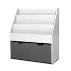 3 Tiers Kids Bookshelf Magazine Rack Children Bookcase Organiser Storage