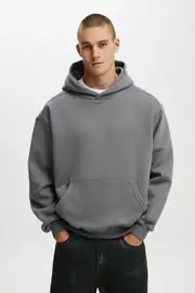 [Cotton On Men] Cotton On Men - Box Fit Hoodie - Slate stone XS SLATE STONE