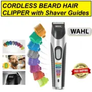 Wahl Cordless Beard Clipper Rechargeable Facial Hair Trimmer Electric Groomer AU