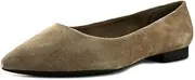 [Bella Vita] Womens Vivien Leather Pointed Toe Ballet Flats, US