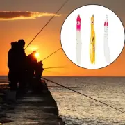 Attractive Octopus Skirt Baits for Squid Rigs Fishing 10Pc Soft Plastic Lures