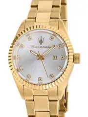 Maserati R8853100506 Silver Dial Gold Stainless Steel Womens Watch