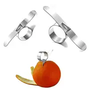 2pcs Orange Peeler, Stainless Steel Citrus Peeler Fruit Peeler