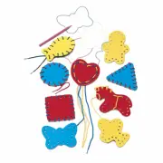 LAURI LAURI LACING SHAPES 9PK AGES 3-6