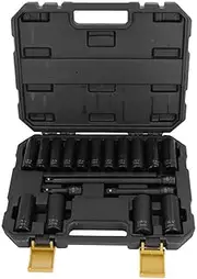 VPYPDVDSMC Drive Socket Set Hex Deep Socket Kit Corrosion Resistant With 3 Extension Rod For Industry Socket Sockets