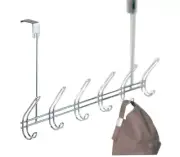 InterDesign 44002 Chrome Classico Over The Door Rack