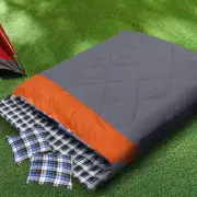 Sleeping Bag Single Double Bags Outdoor Camping Hiking Thermal Winter