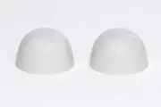 Crane Color Replacement Plastic Toilet Bolt Caps - Set of 2 - TENDER GRAY