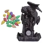 Ceramic Backflow Incense Burner Nordic Pterosaur Shape LED Light Holder NEW