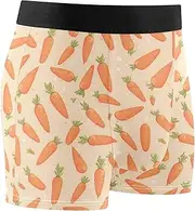 [FRODOTGV] Chic Carrots Mens Boxer Briefs Shorts Workout Underwear for Men Underware Interiores Para Hombres