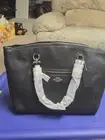 Coach Black Pebble Leather Prairie New With Tags Satchel